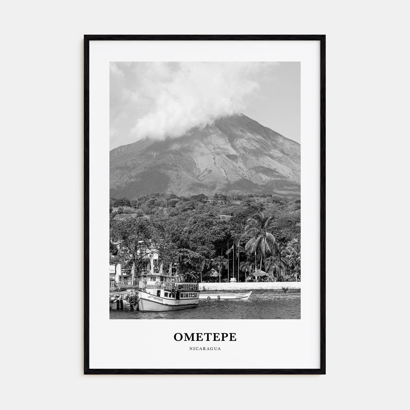 Ometepe Portrait B&W Poster