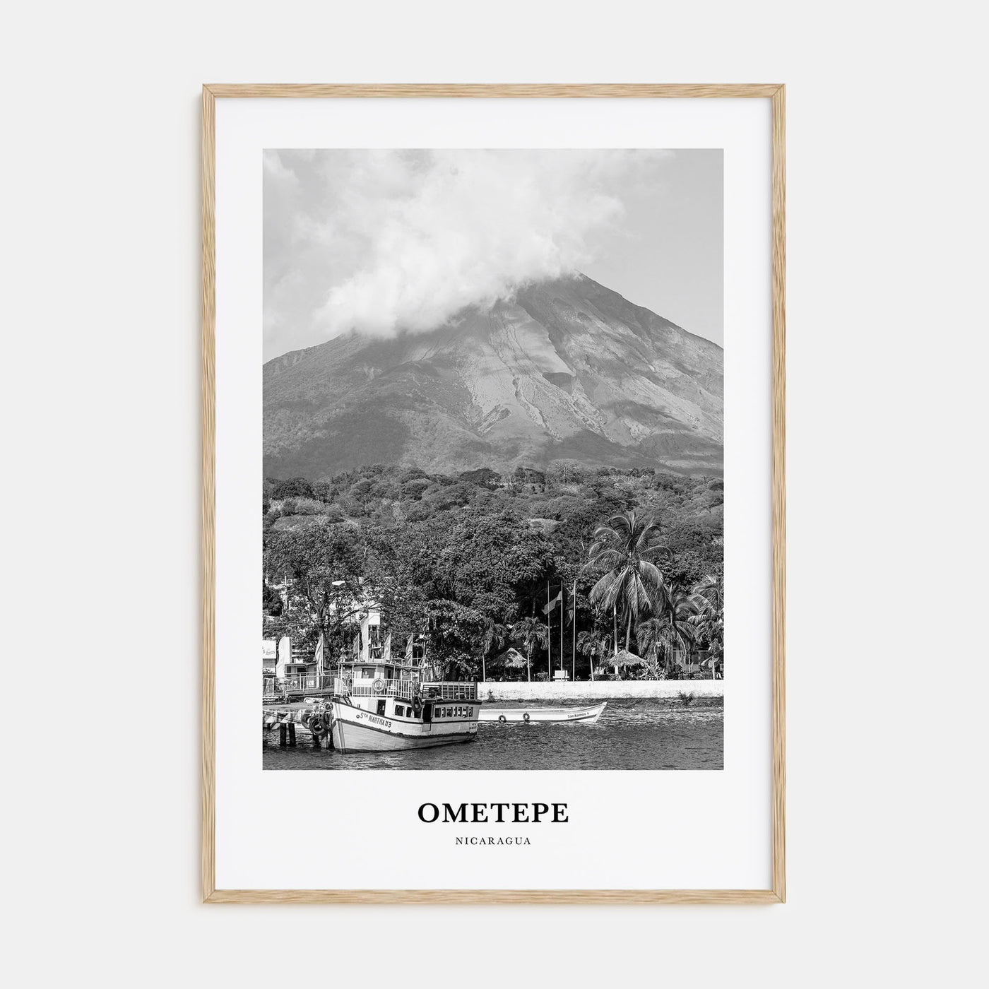 Ometepe Portrait B&W Poster