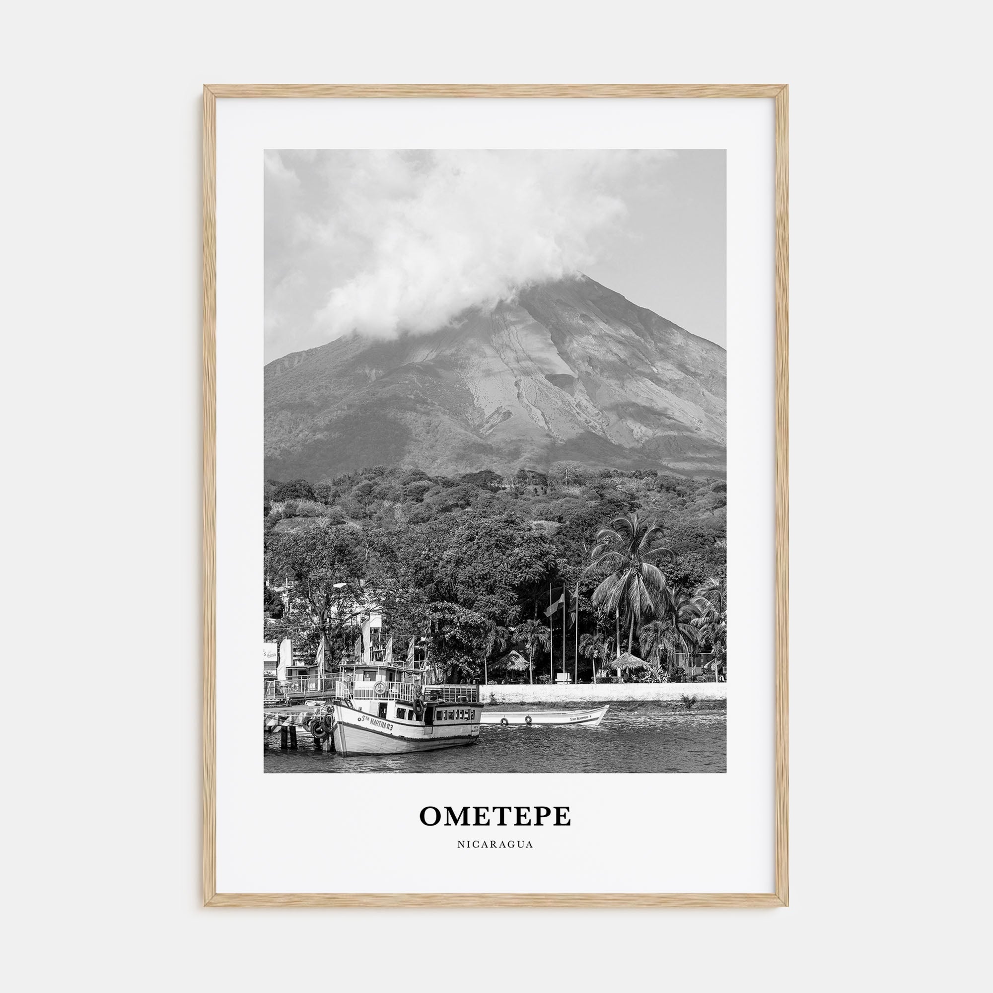 Ometepe Portrait B&W Poster