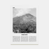 Ometepe Travel B&W Poster