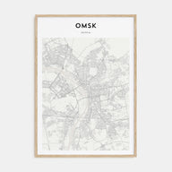 Omsk Map Portrait Poster
