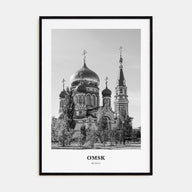 Omsk Portrait B&W Poster