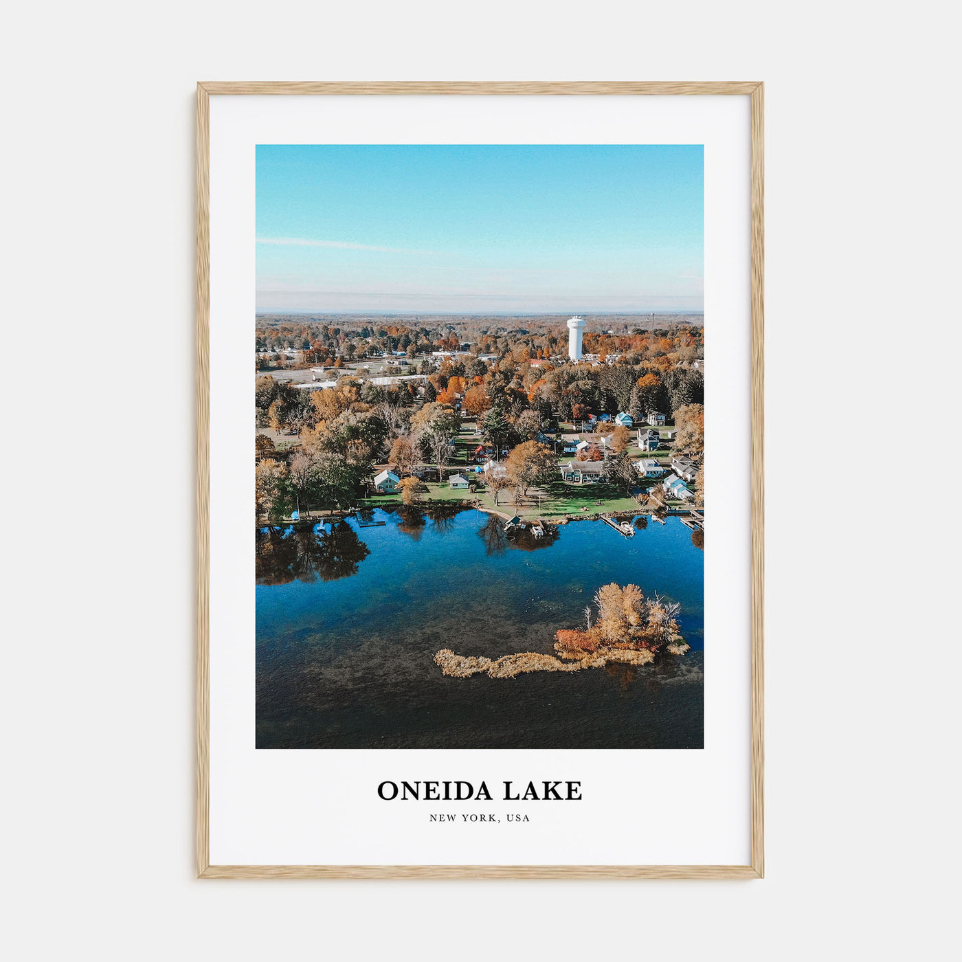 Oneida Lake Portrait Color Poster