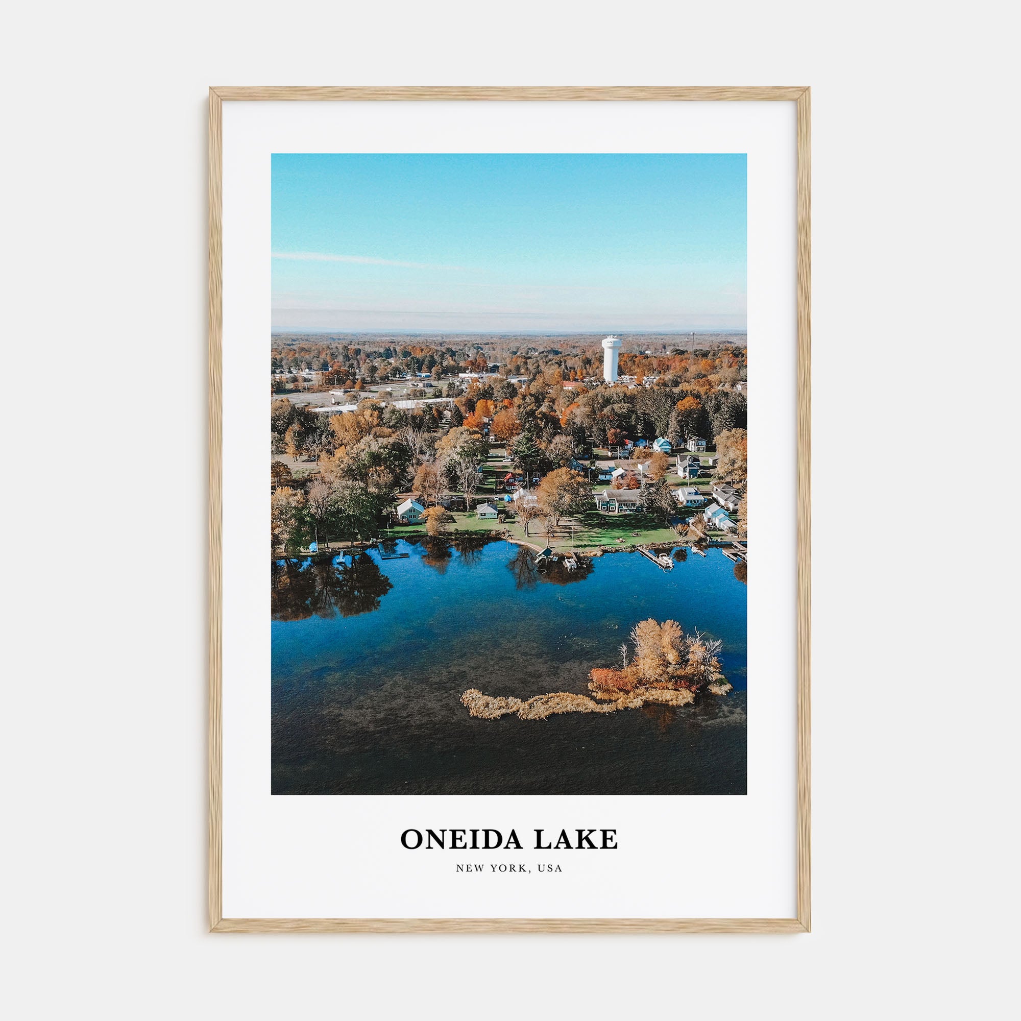 Oneida Lake Portrait Color Poster