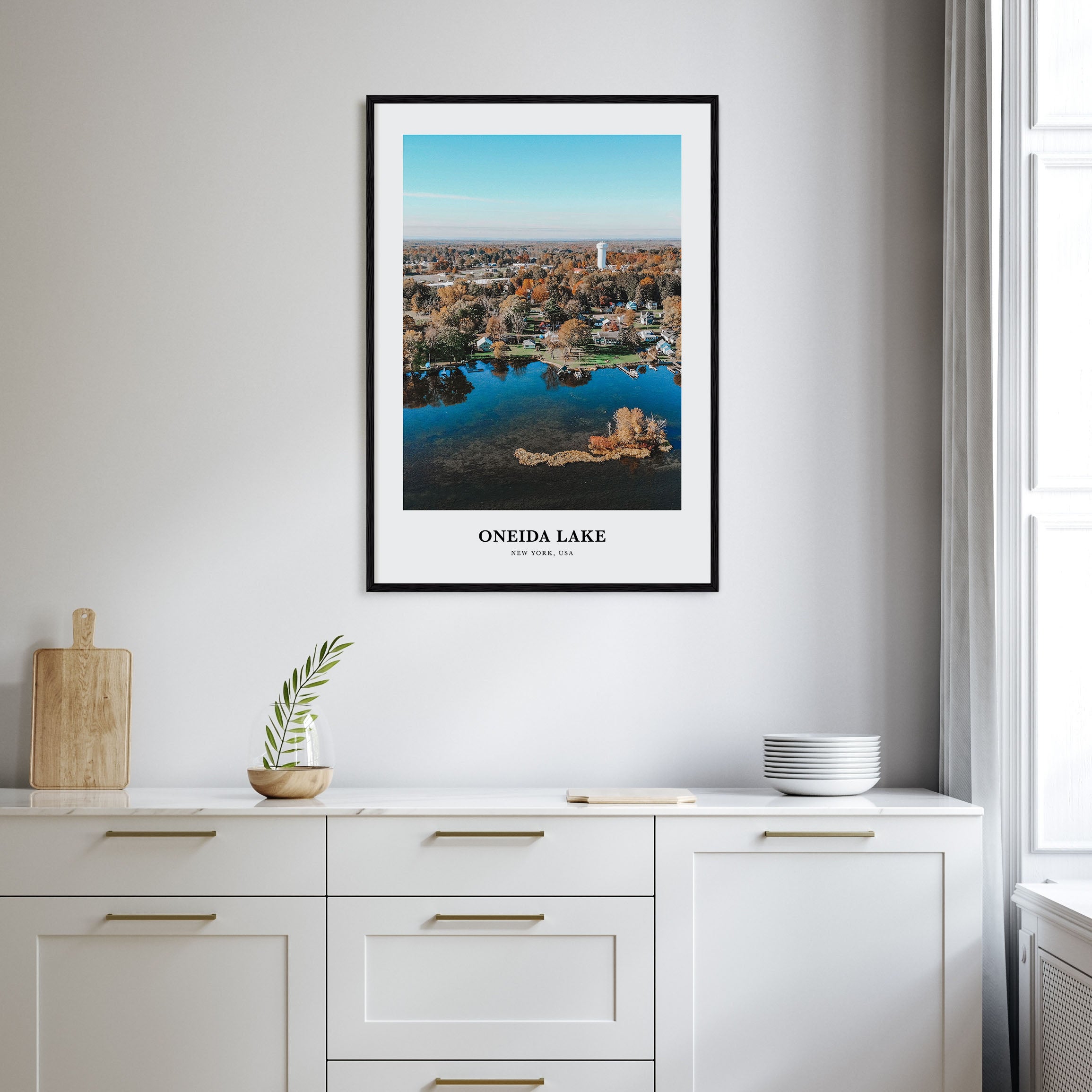 Oneida Lake Portrait Color Poster