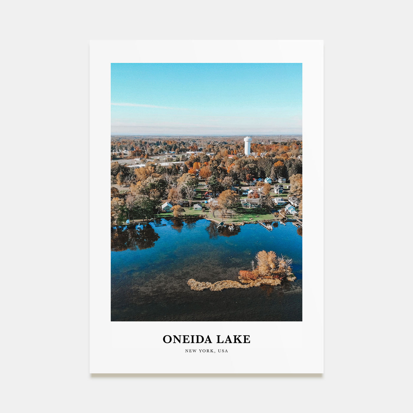 Oneida Lake Portrait Color Poster