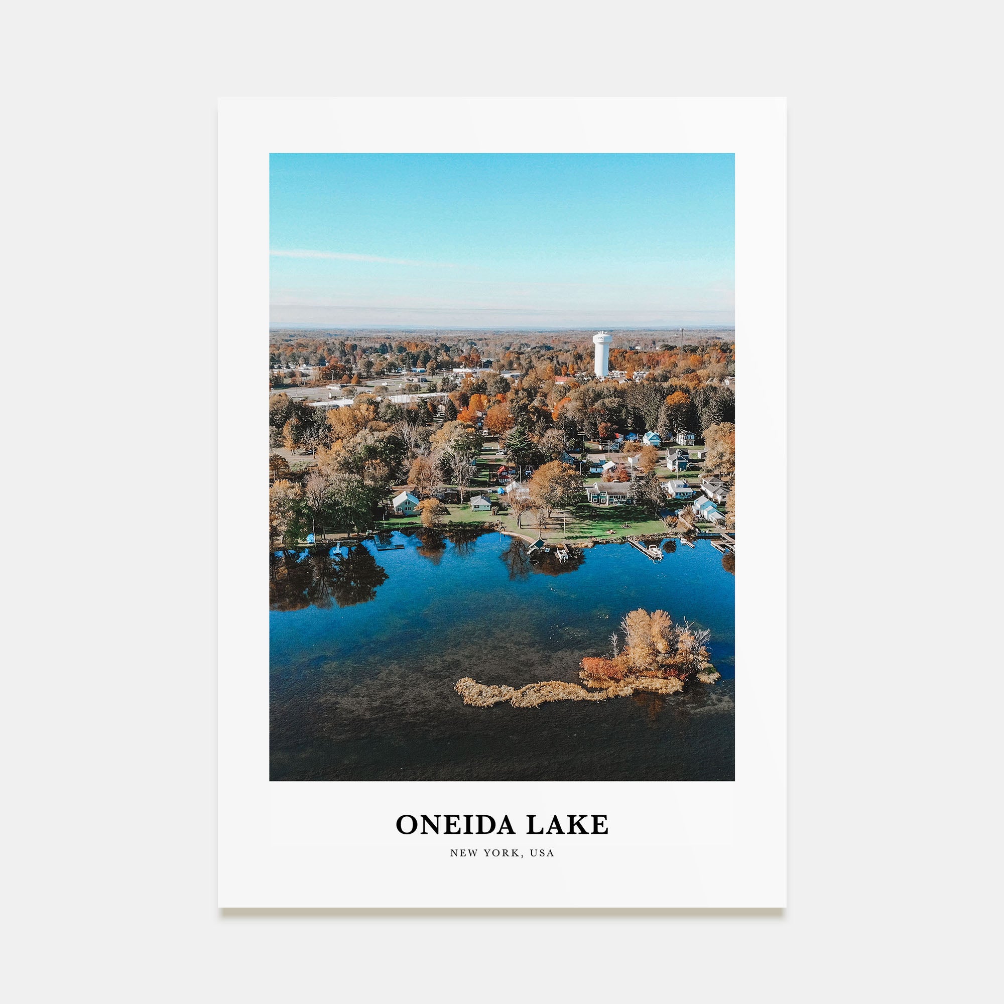 Oneida Lake Portrait Color Poster