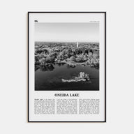 Oneida Lake Travel B&W Poster
