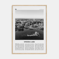 Oneida Lake Travel B&W Poster