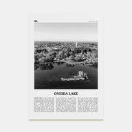 Oneida Lake Travel B&W Poster