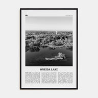 Oneida Lake Travel B&W Poster