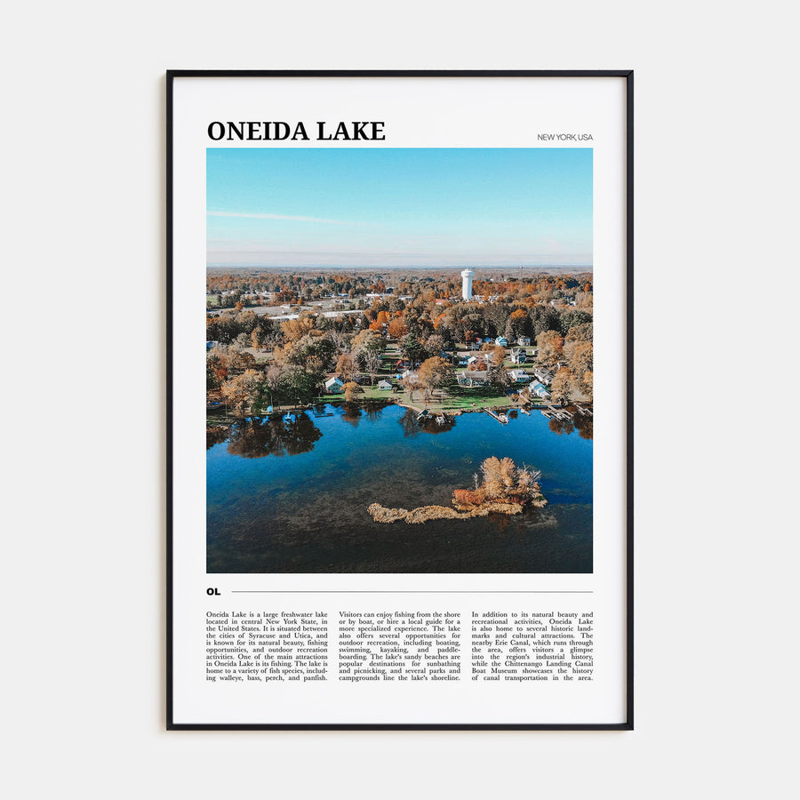 Oneida Lake Travel Color Poster