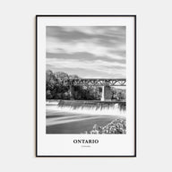 Ontario Portrait B&W Poster
