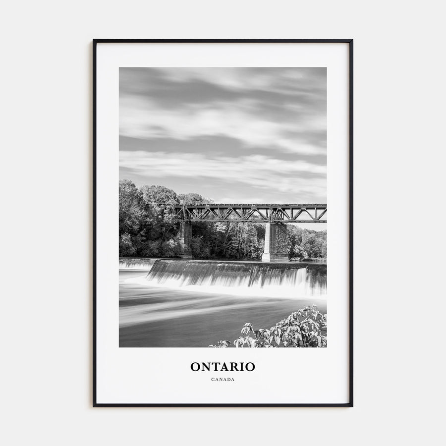 Ontario Portrait B&W Poster