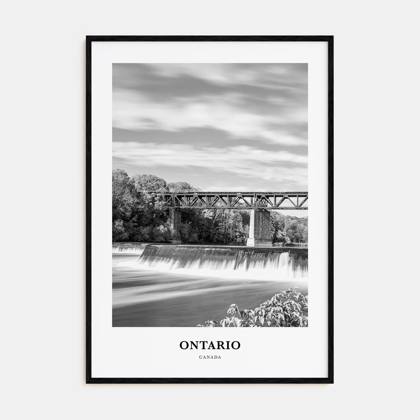 Ontario Portrait B&W Poster