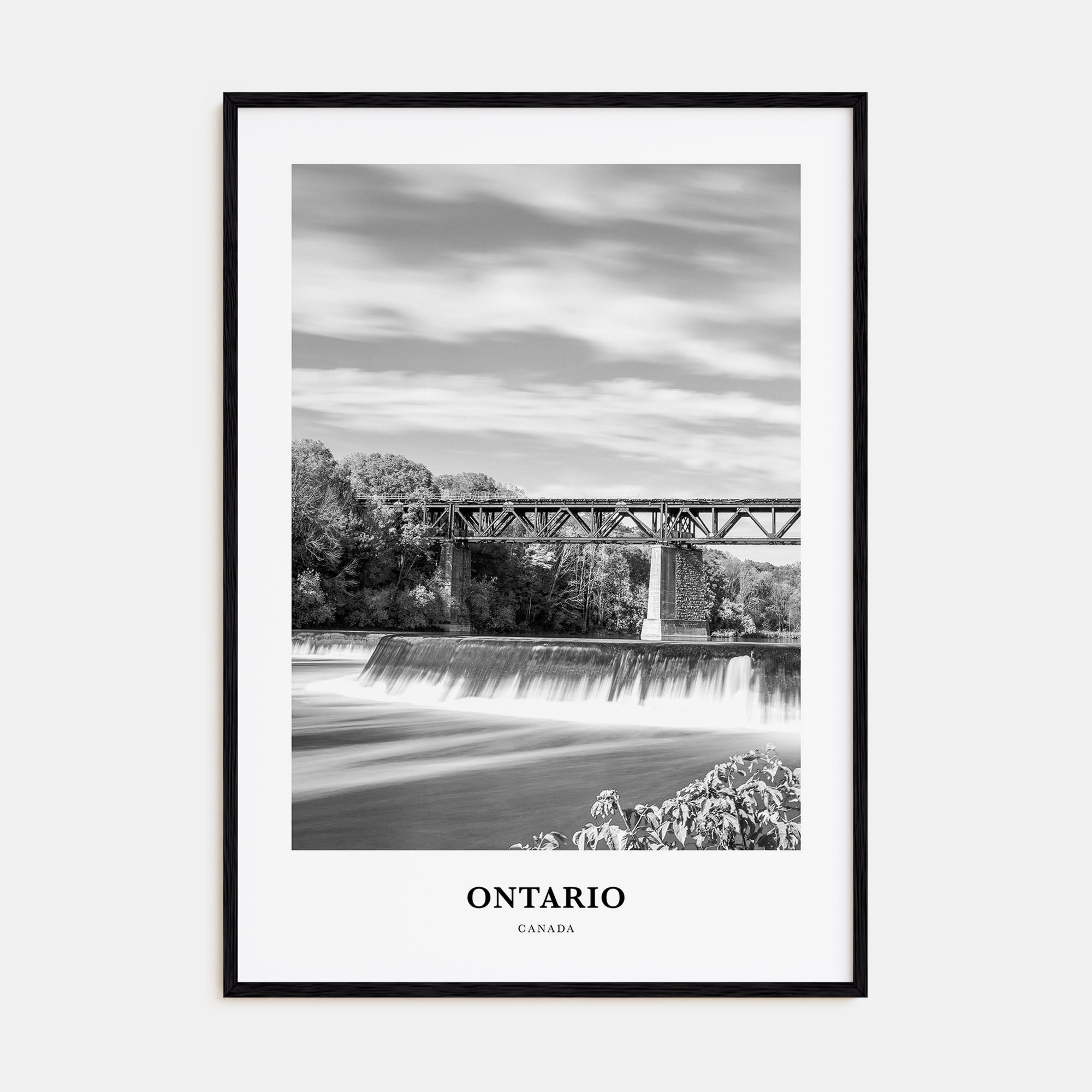 Ontario Portrait B&W Poster