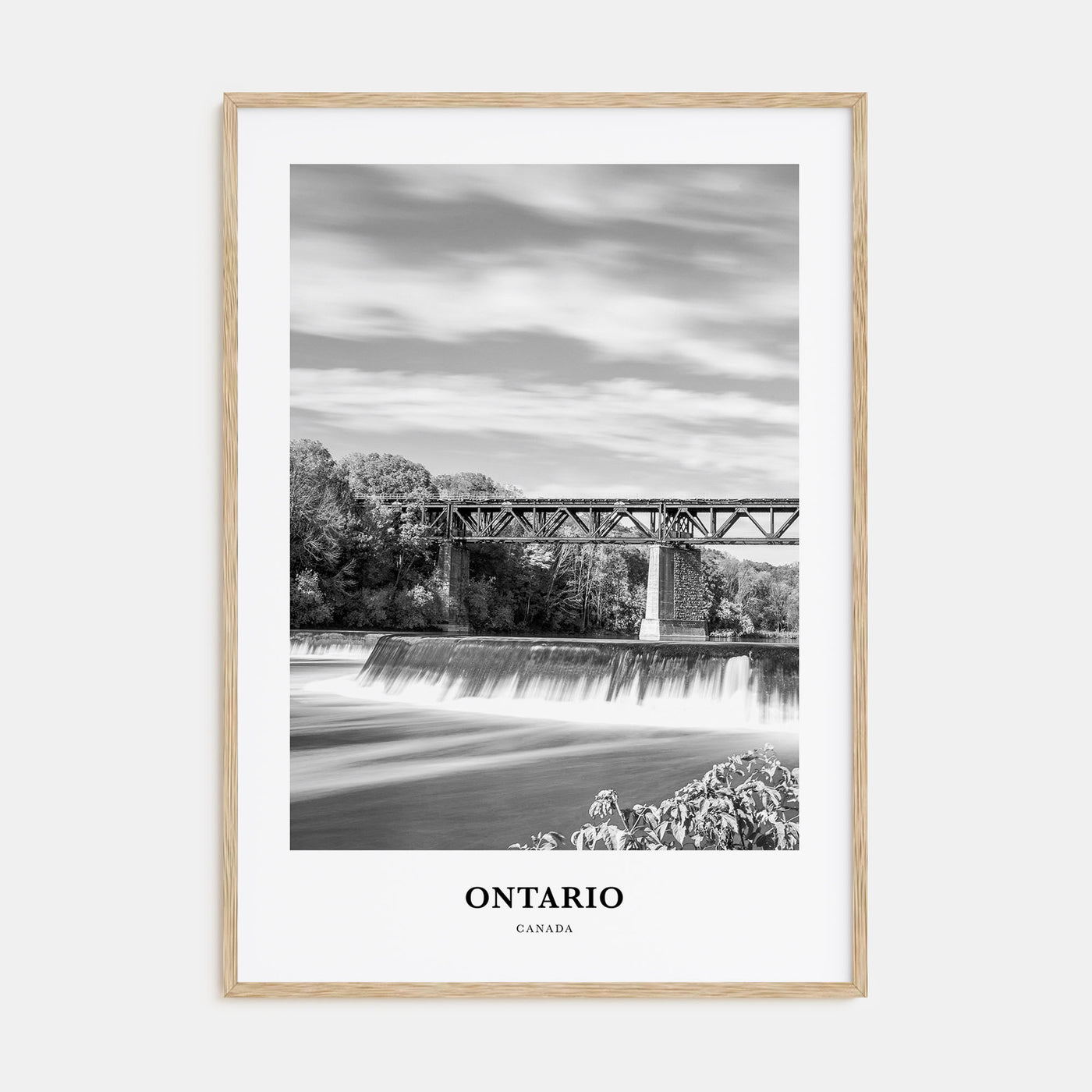 Ontario Portrait B&W Poster