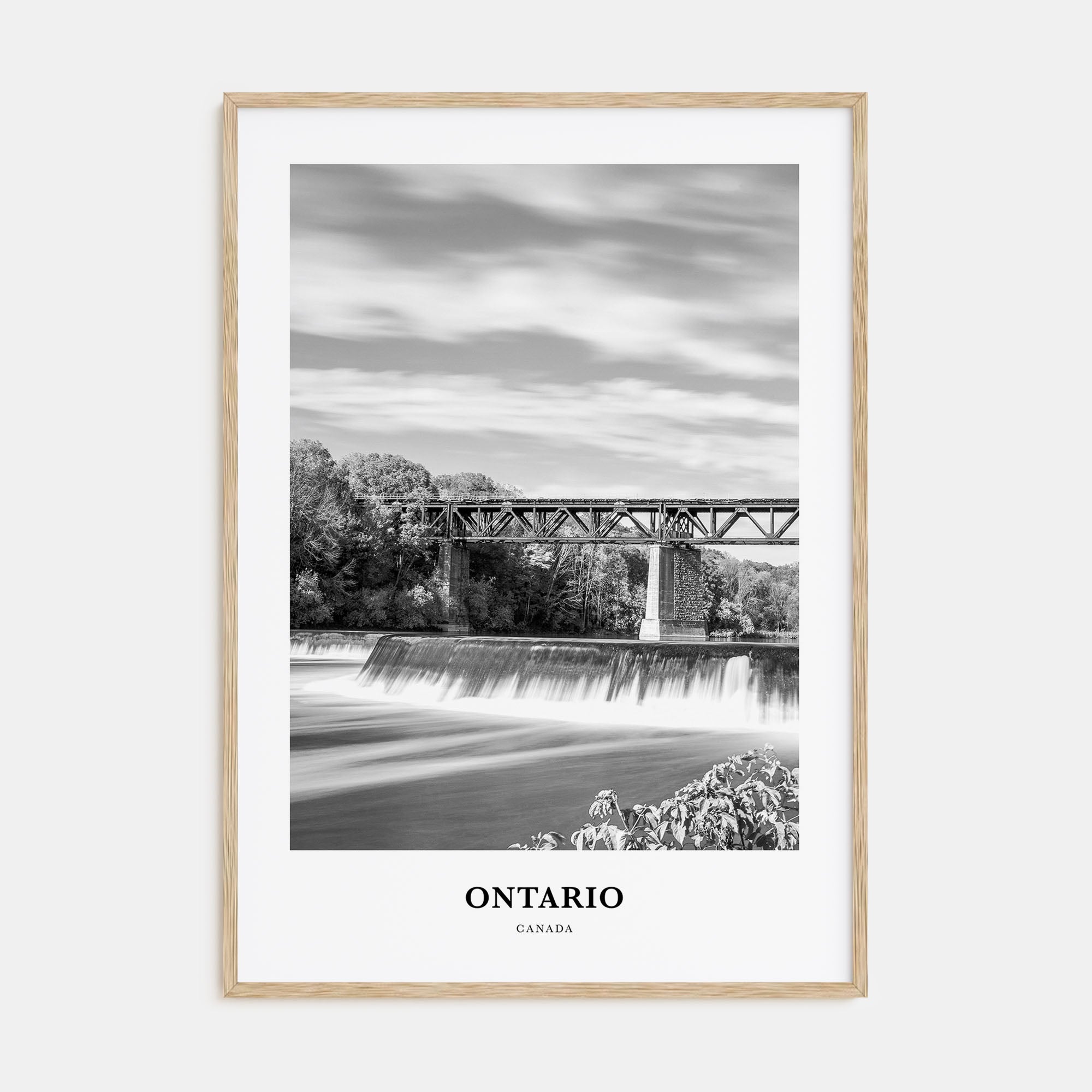 Ontario Portrait B&W Poster