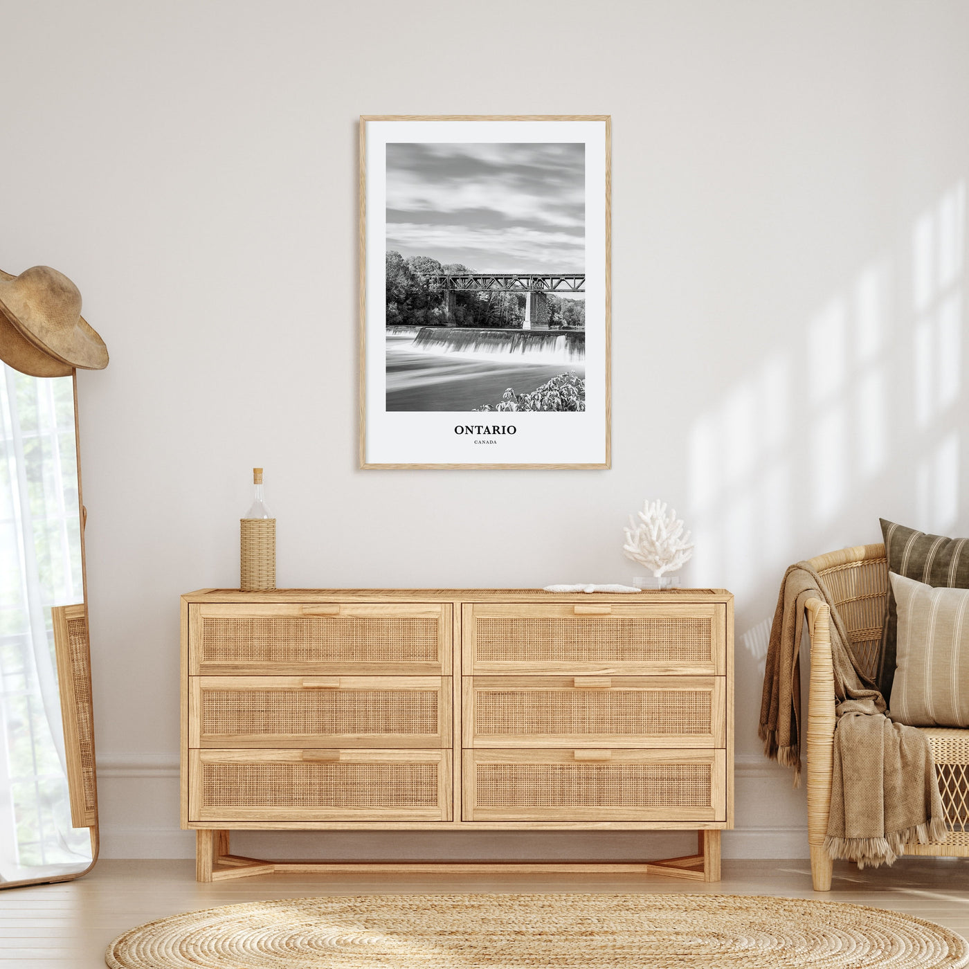 Ontario Portrait B&W Poster