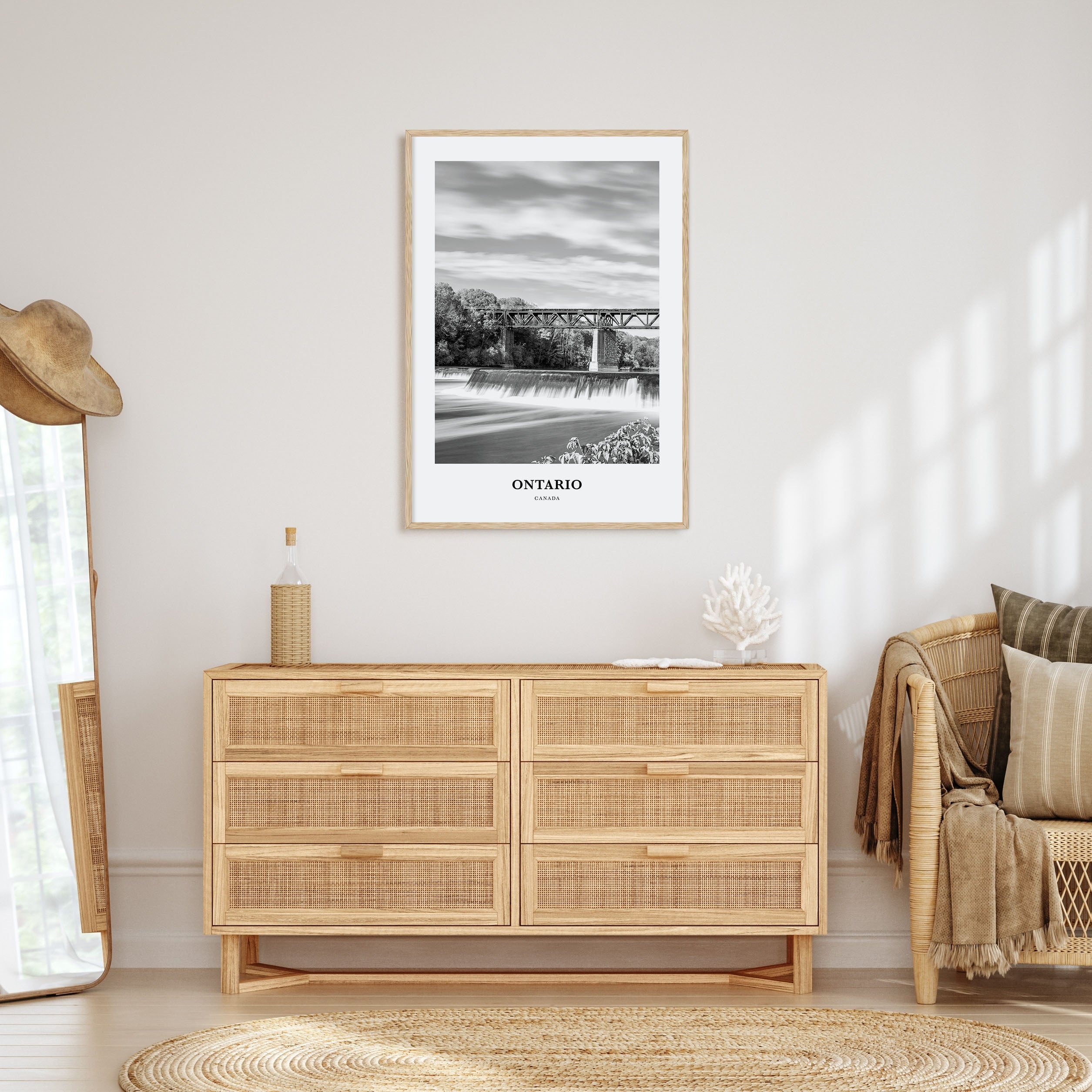 Ontario Portrait B&W Poster