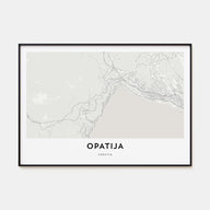 Opatija Map Landscape Poster