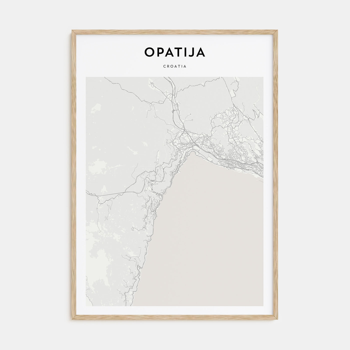 Opatija Map Portrait Poster