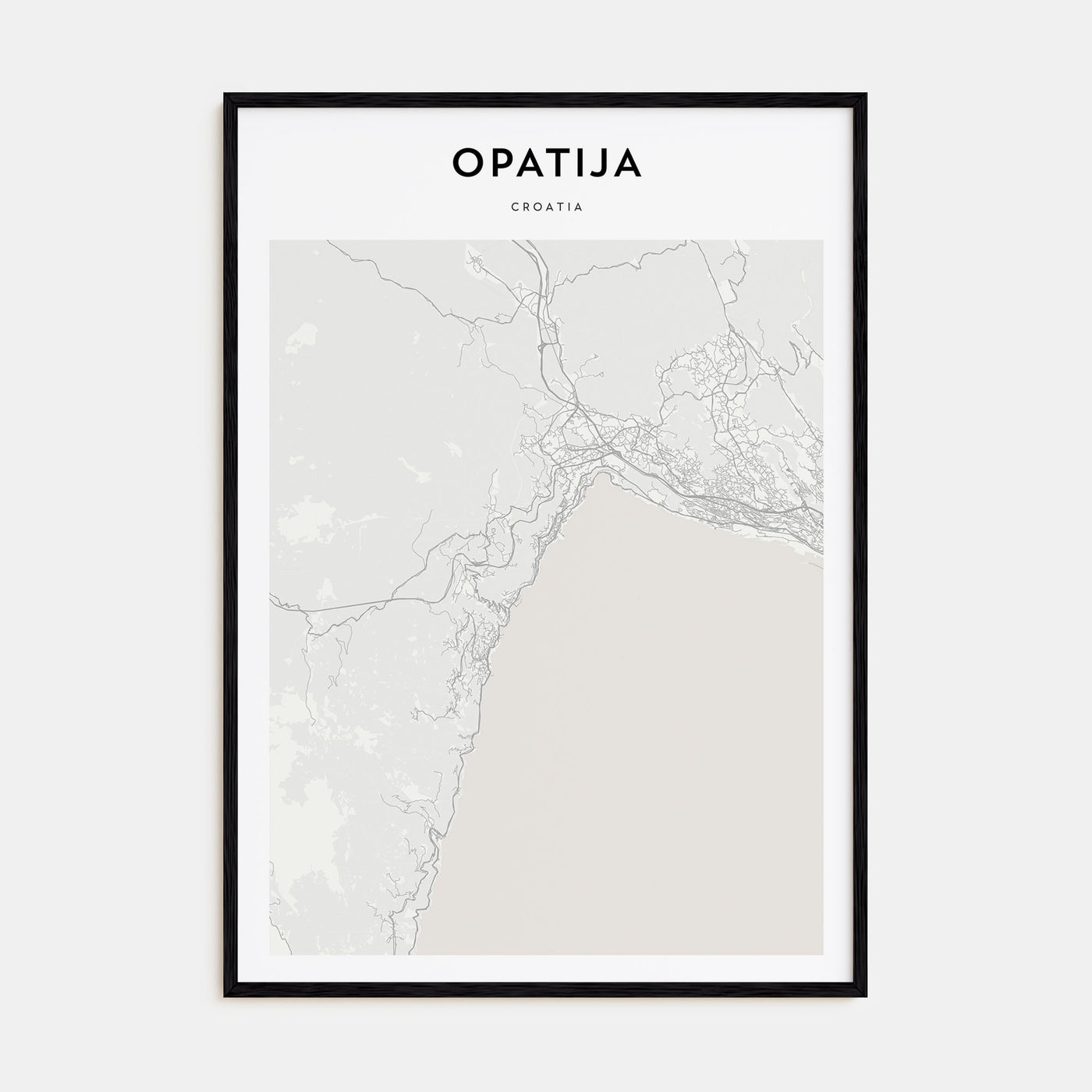 Opatija Map Portrait Poster