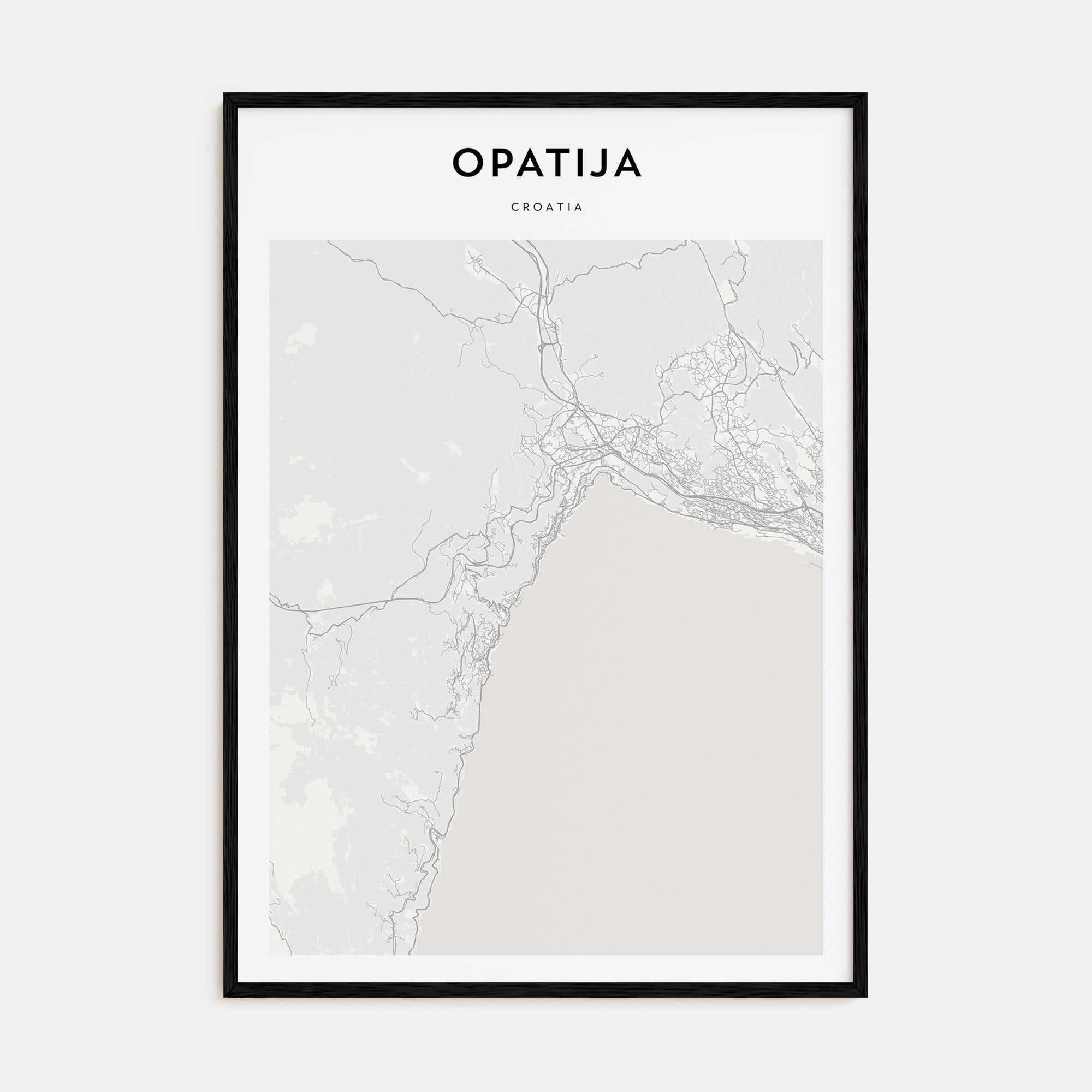 Opatija Map Portrait Poster