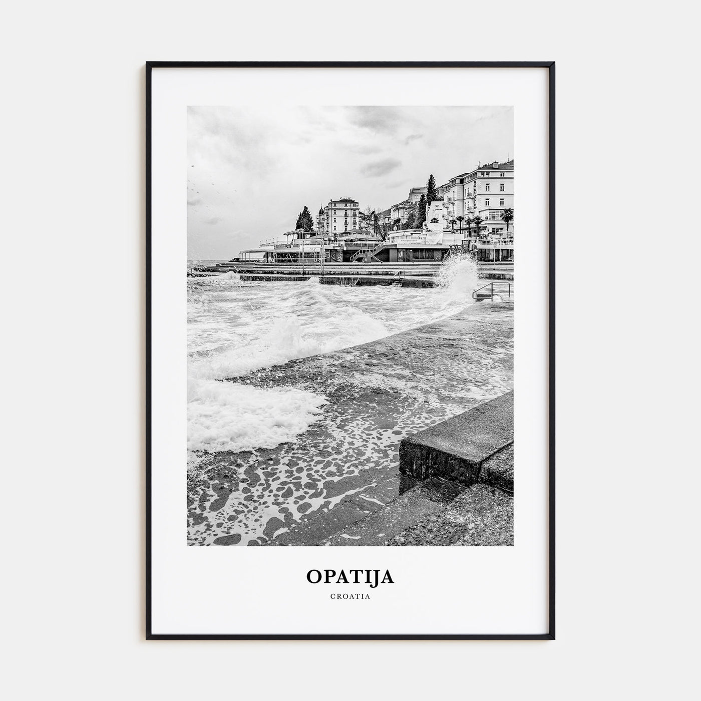 Opatija Portrait B&W Poster