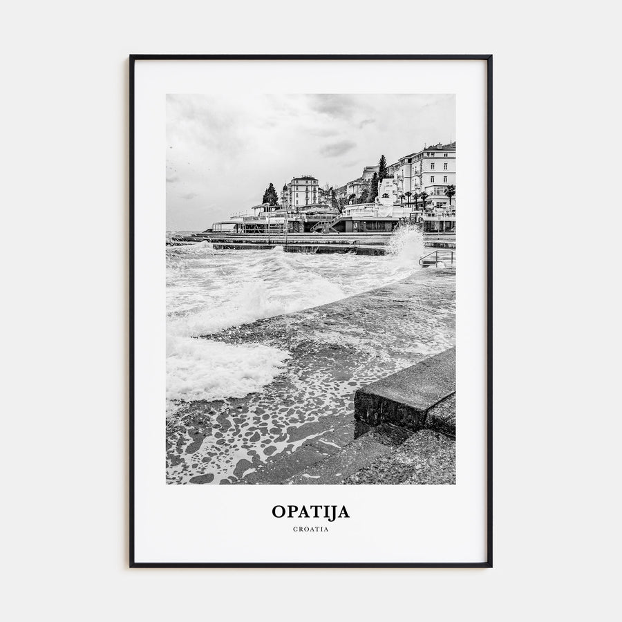 Opatija Portrait B&W Poster