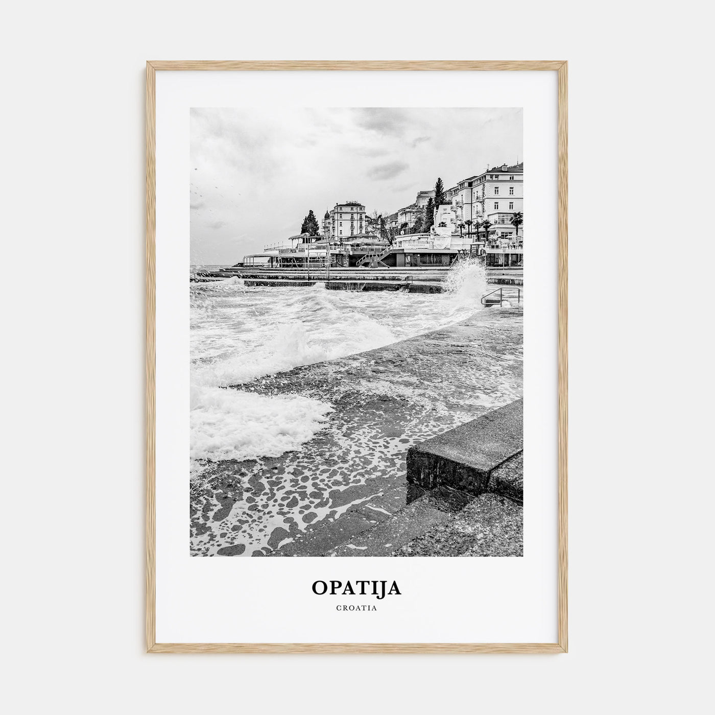 Opatija Portrait B&W Poster