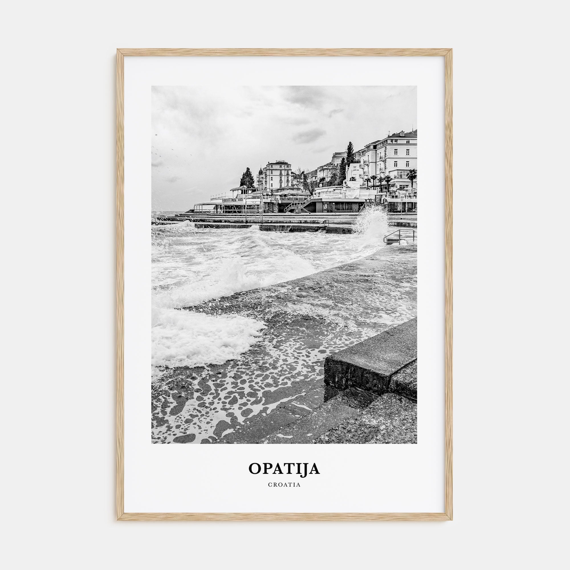 Opatija Portrait B&W Poster