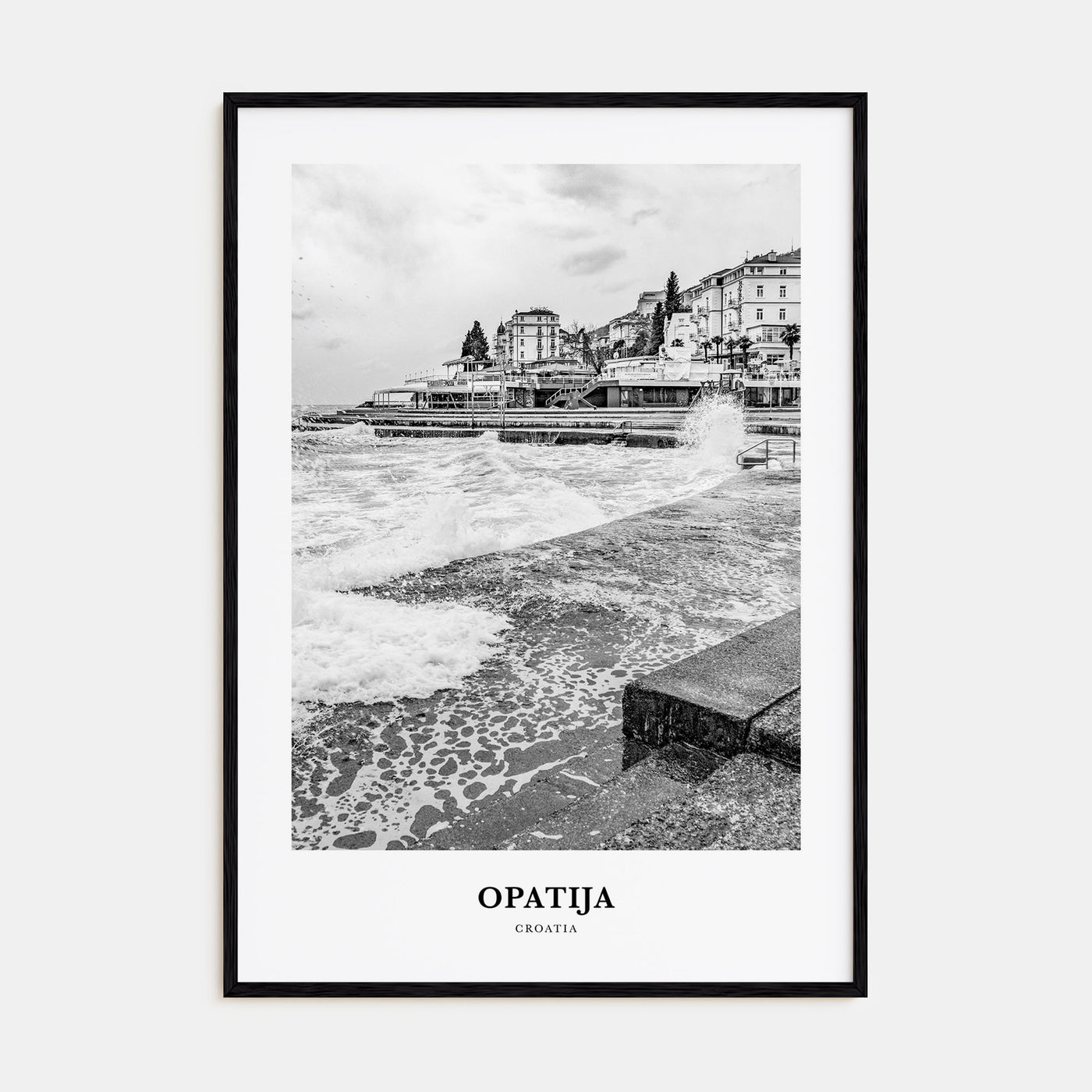 Opatija Portrait B&W Poster