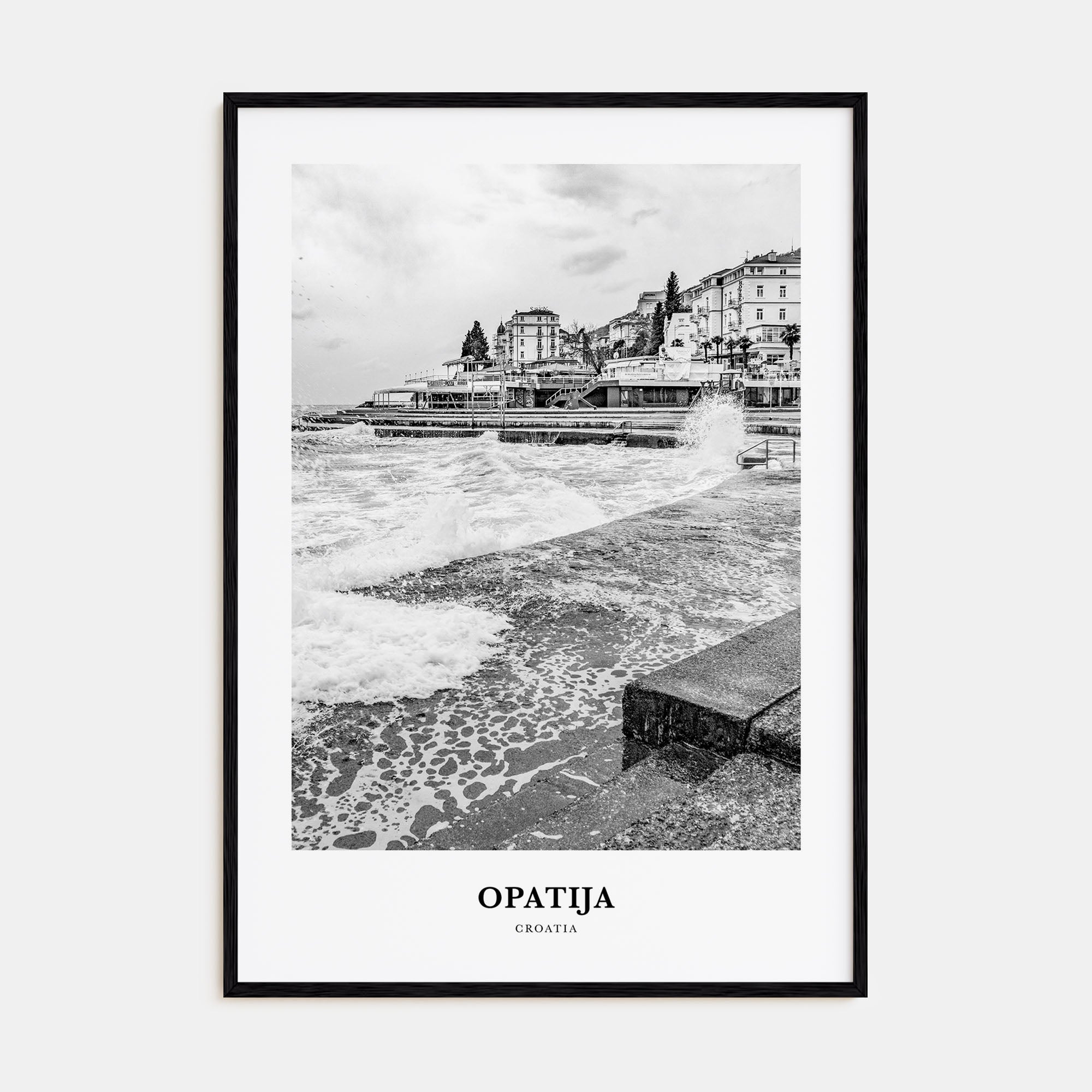 Opatija Portrait B&W Poster