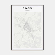 Oradea Map Portrait Poster
