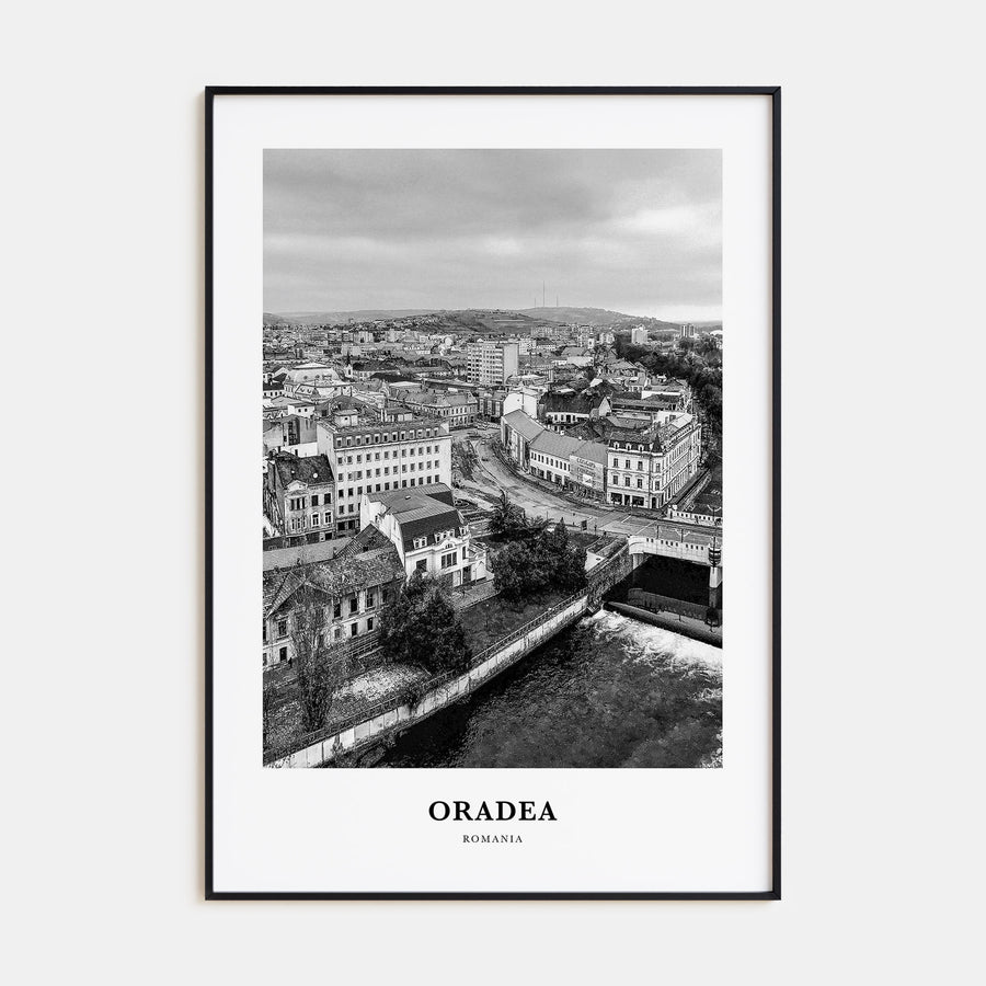 Oradea Portrait B&W Poster