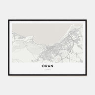 Oran Map Landscape Poster