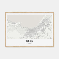 Oran Map Landscape Poster