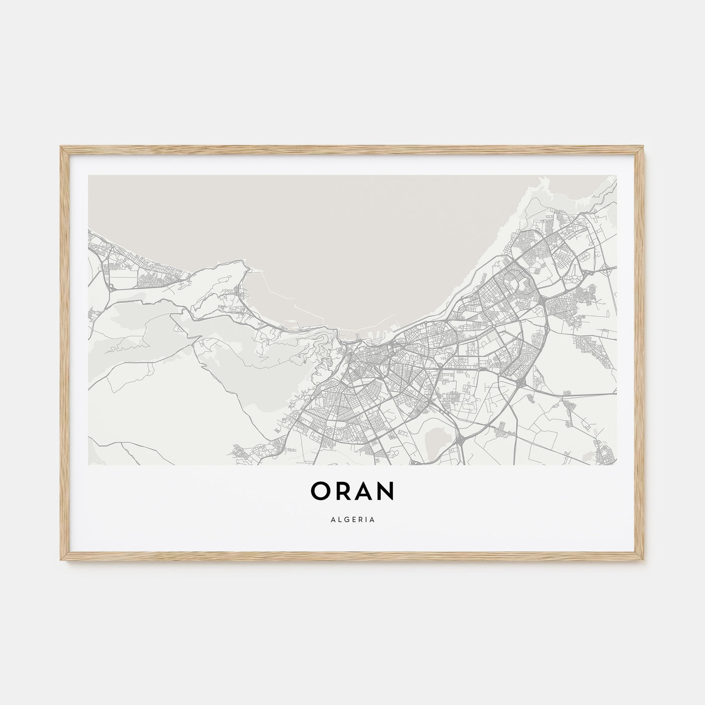 Oran Map Landscape Poster
