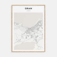 Oran Map Portrait Poster