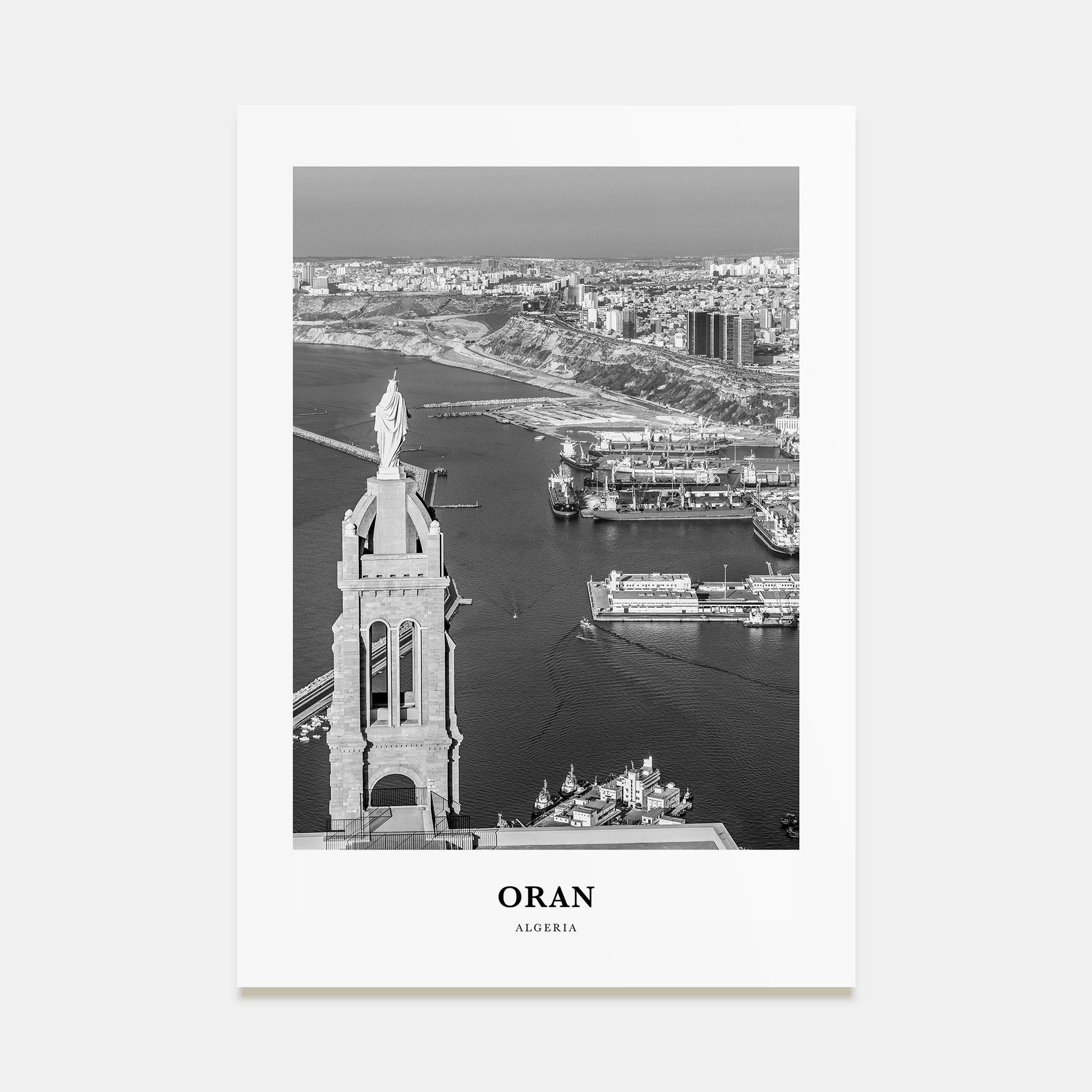 Oran Portrait B&W Poster