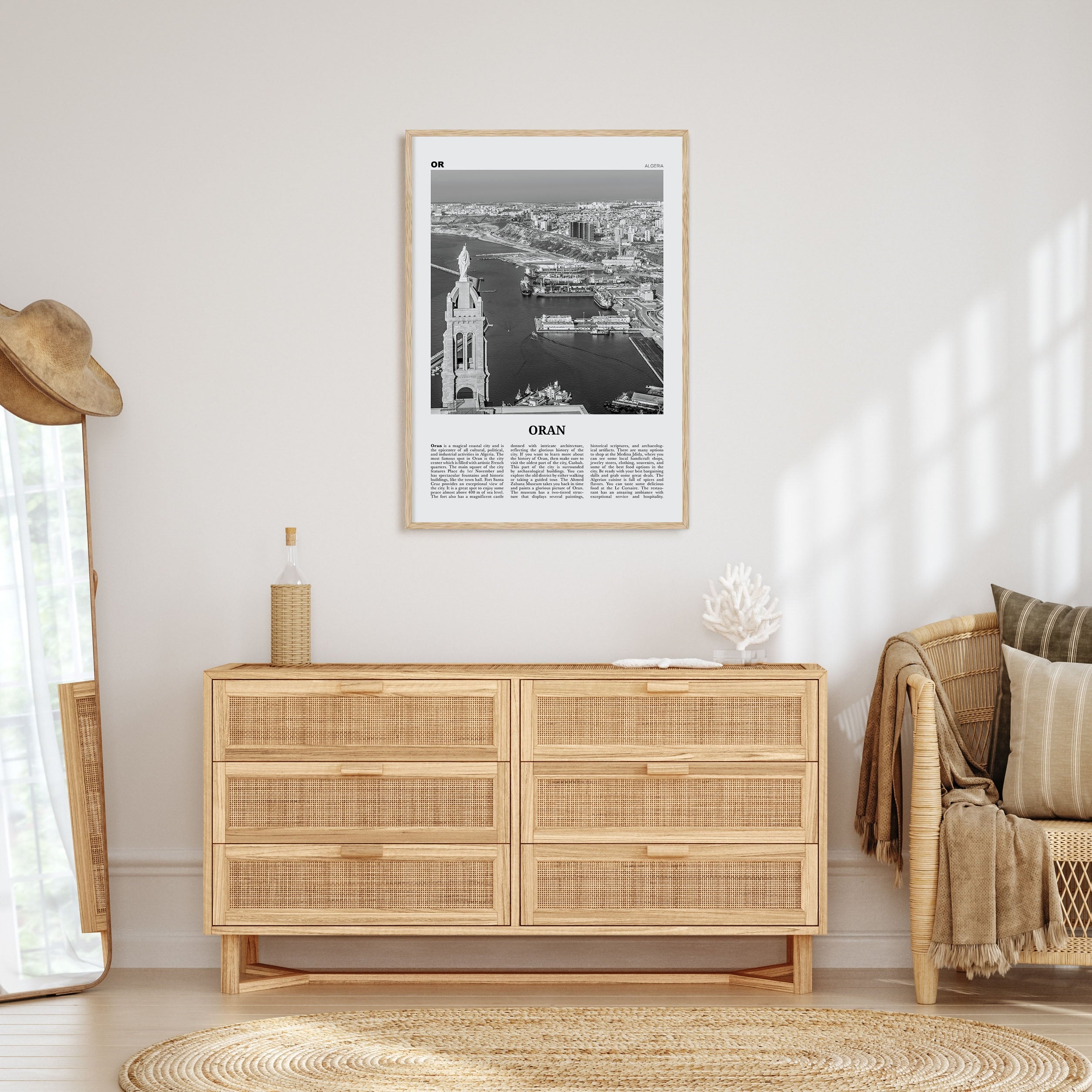 Oran Travel B&W Poster