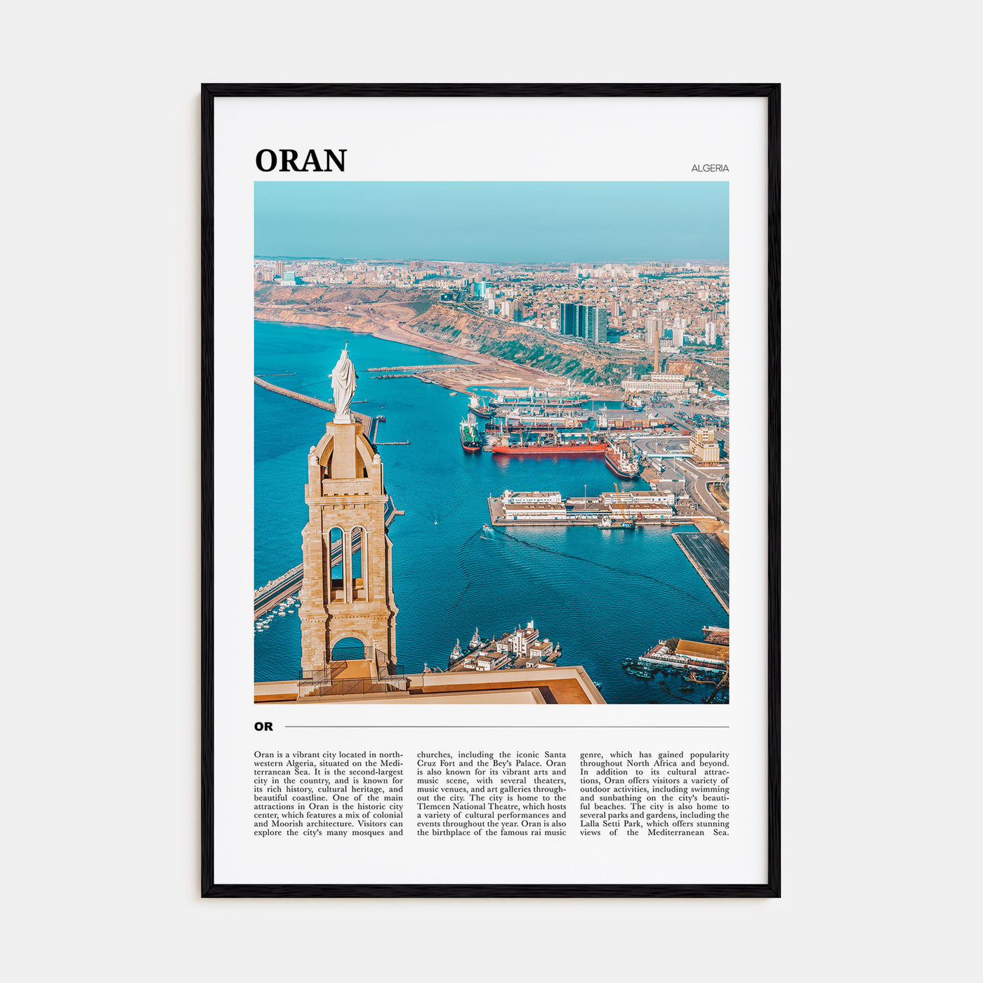 Oran Travel Color Poster