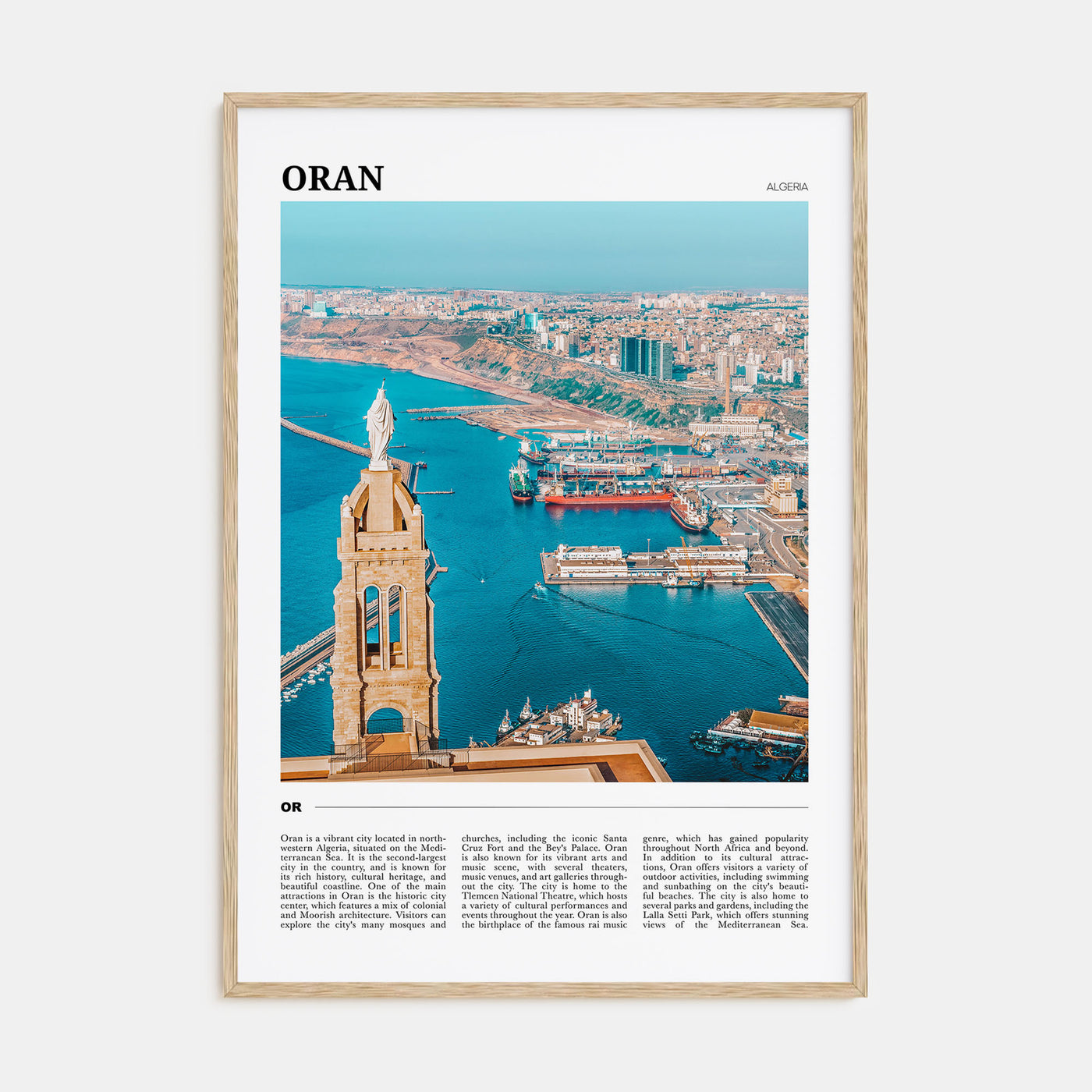 Oran Travel Color Poster