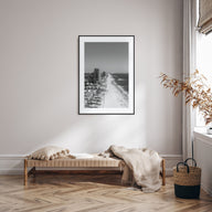 Orange Beach Photo B&W Poster