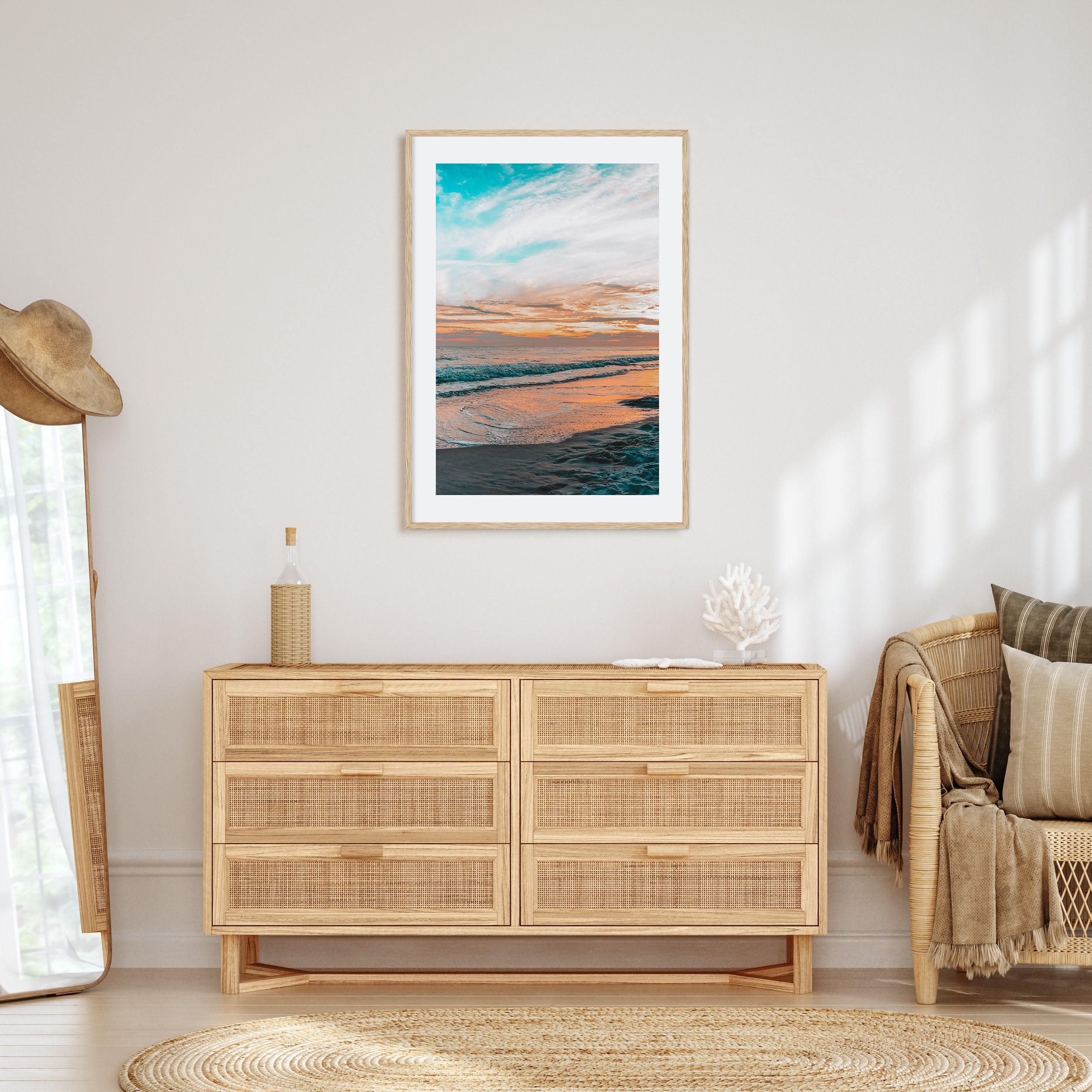 Orange Beach Photo Color Poster