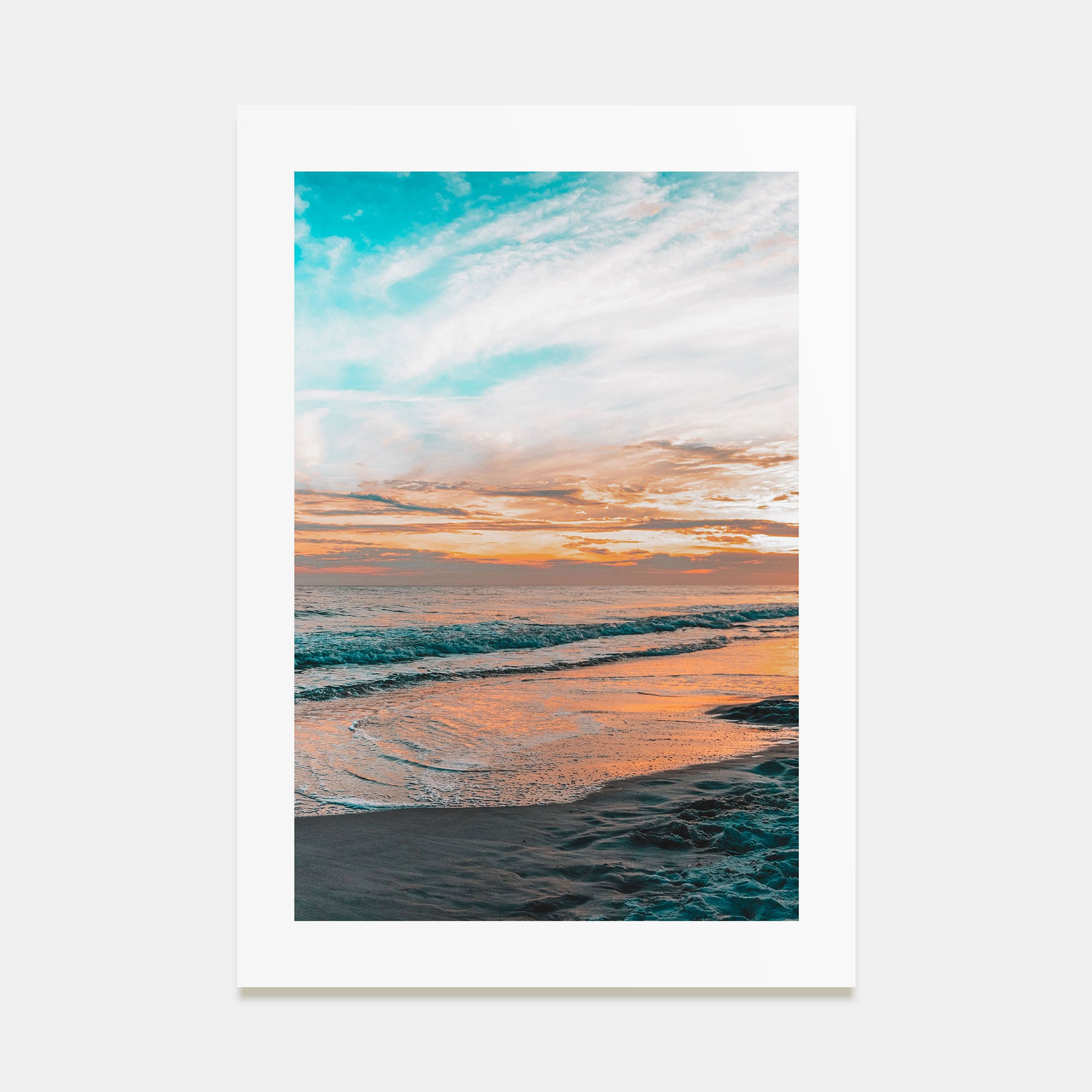 Orange Beach Photo Color Poster