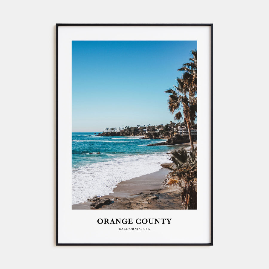 Orange County Portrait Color Poster