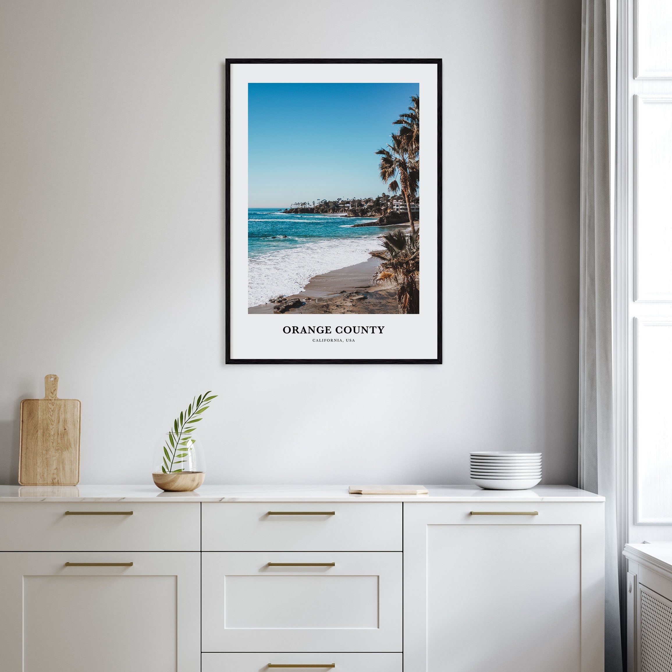 Orange County Portrait Color Poster