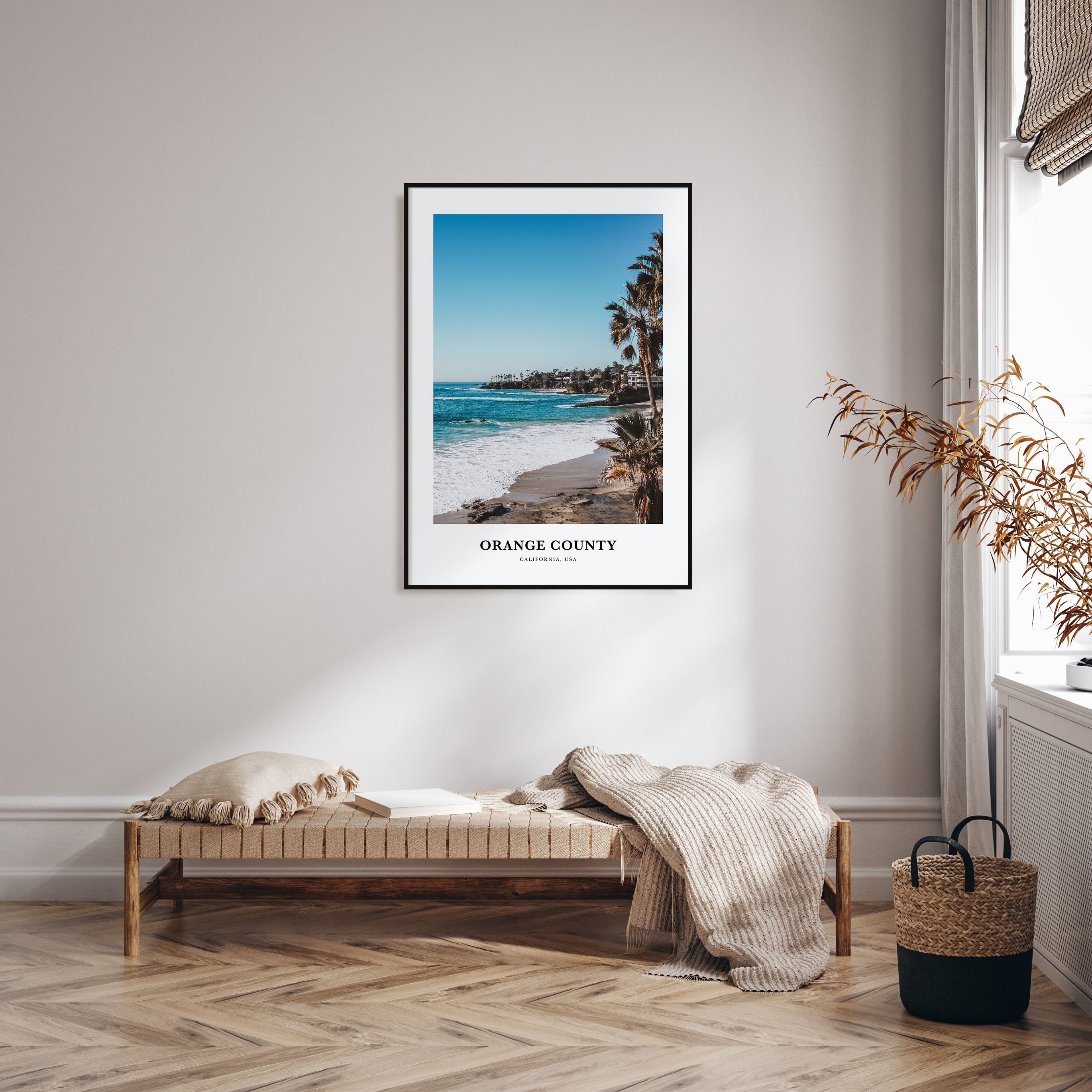 Orange County Portrait Color Poster